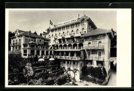 AK Lugano, Hotel Weisses Kreuz, 1954