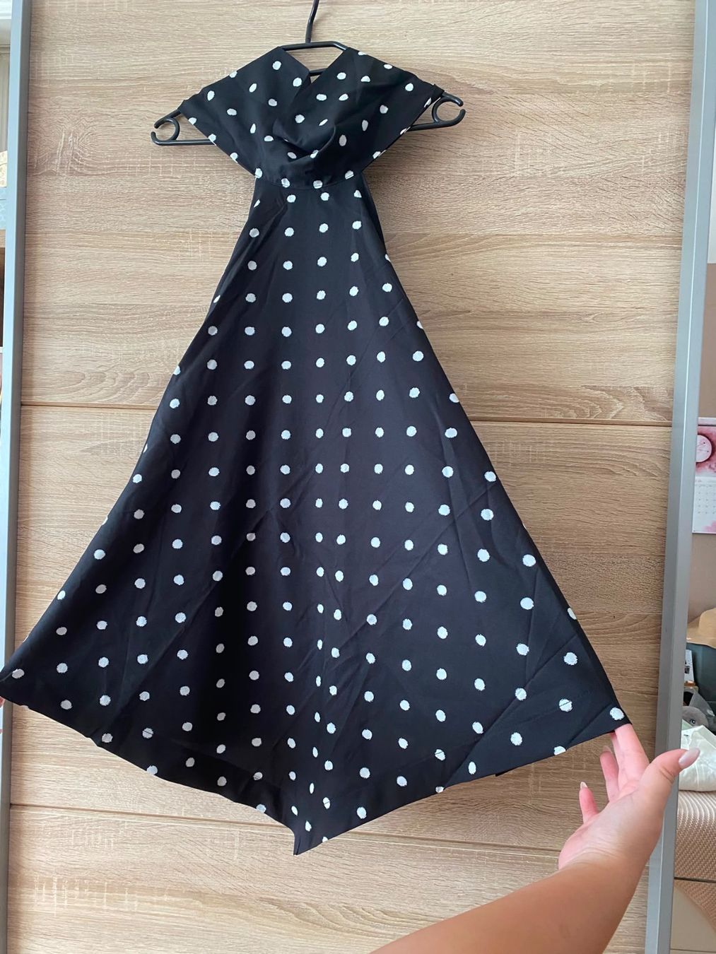 Top: Top noir leger à pois – Nuovo (secondo la descrizione) da Montreux venduto da Izapechee