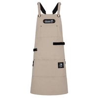 BLACK FOREST FOX COMFORT Canvas Koch Grill Schürze Naturweiß