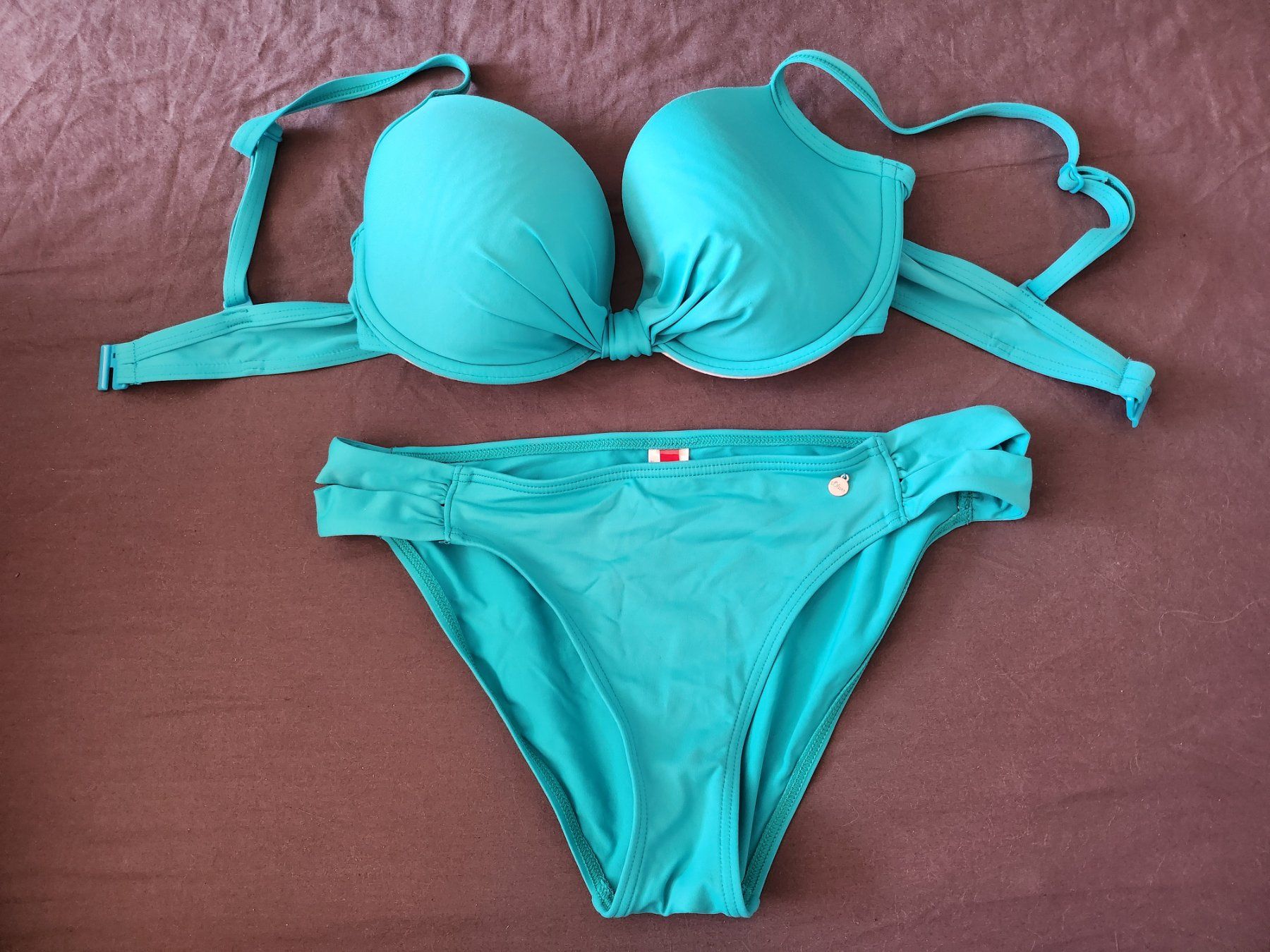 S.Oliver Costumi da bagno & Bikini: S.Oliver Bikini Set Türkis, Grösse 38C – Usato da Nebikon venduto da zesette