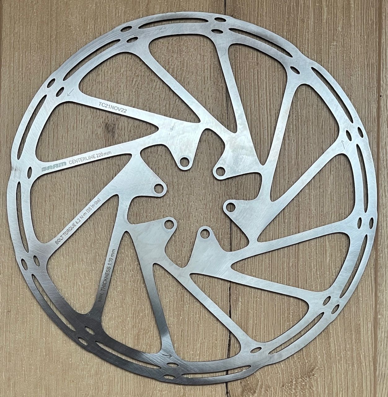 Pezzi di ricambio: Sram Centerline 220mm Bremsscheibe – Nuovo (secondo la descrizione) da Baar venduto da Md2 1