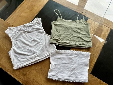 Lot 3 crop tops Topshop Bershka T.S