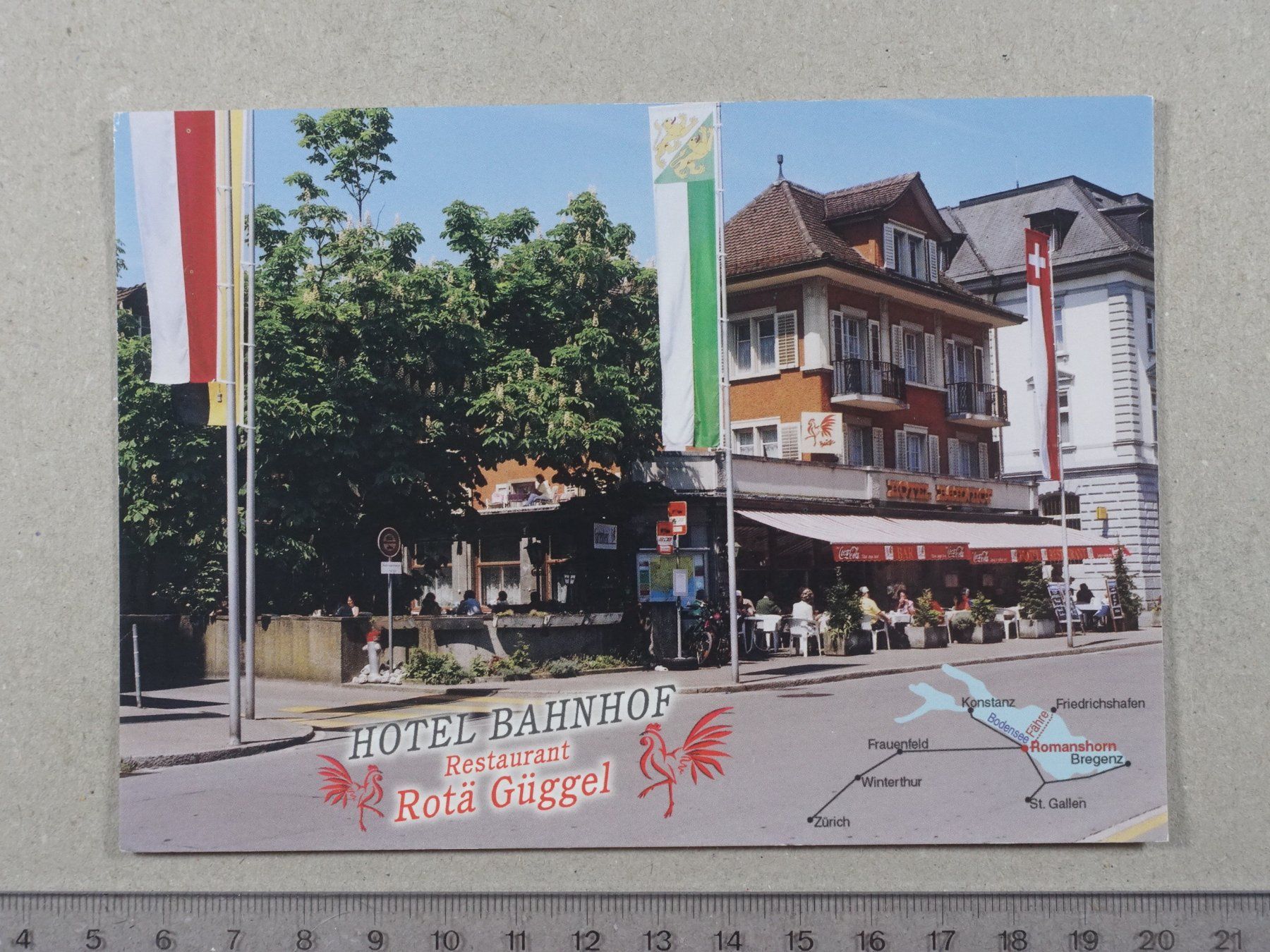 Cartes postales: Romanshorn, Hotel Bahnhof – D'occasion à Lenzburg par fh1