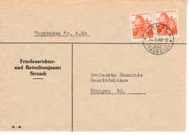 Brief Sirnach nach Bönigen 1948