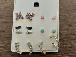 6 Paar Ohrstecker neu