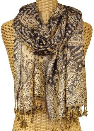 Kuscheliger Paisley Schal aus Viskose Wendeschal