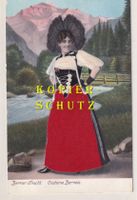 Berner Tracht (mit aufgeklebter Seide) /bq
