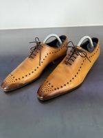 Chaussures homme cuir perforé marron taille 42 bon état