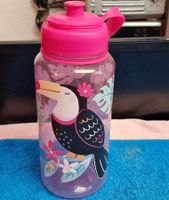 Schöne Trinkflasche mit Vogel - Pink