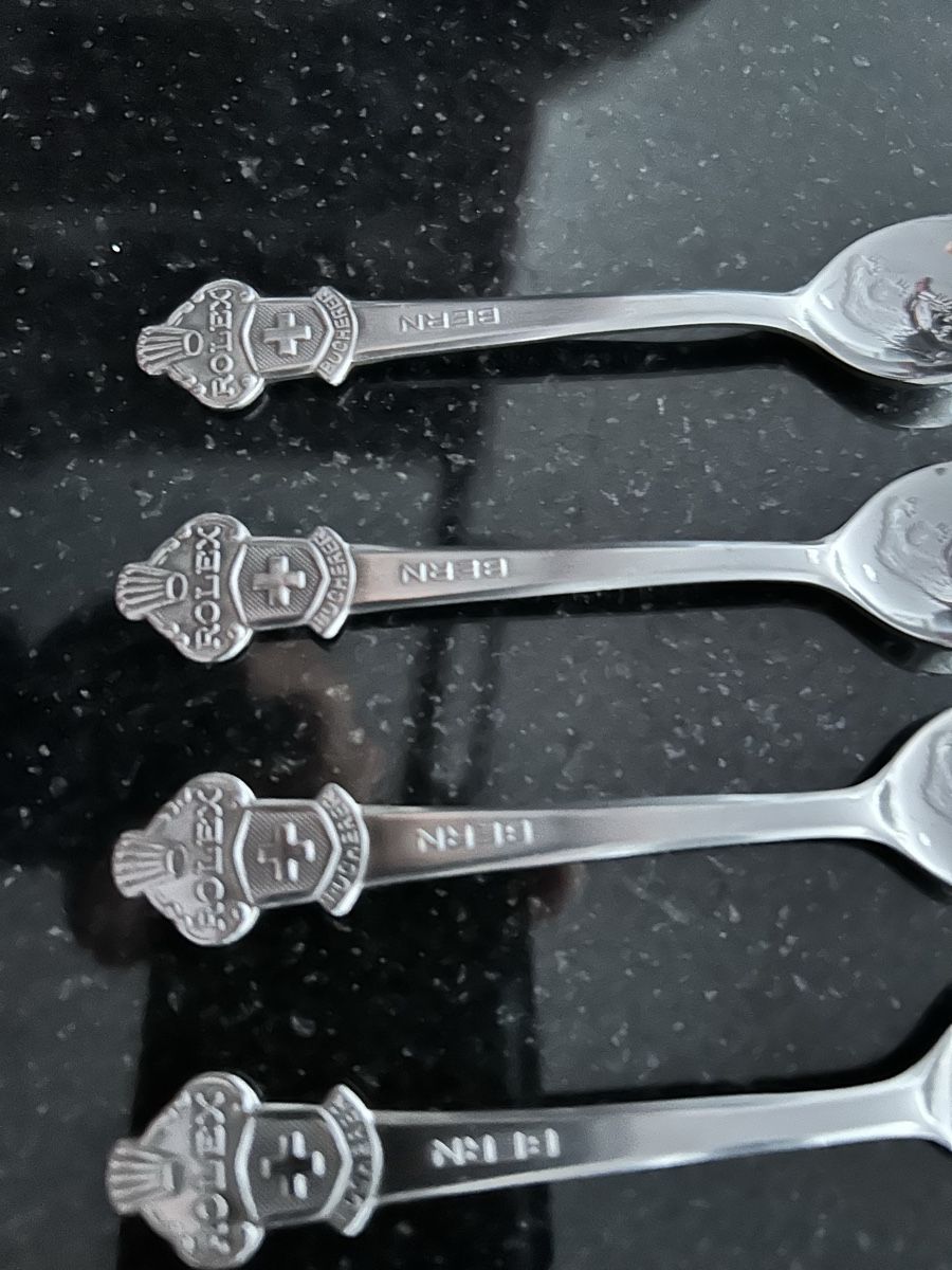 Cucchiai: Bucherer Bern Rolex Löffel Set 4 Stück – Usato da Neuenegg venduto da BananaJoe2025 2