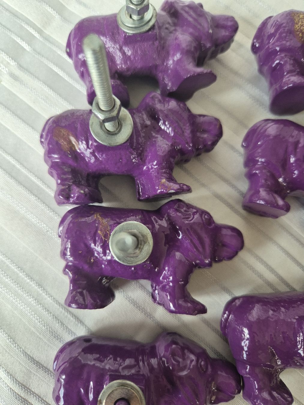 Tutte le decorazioni: Rice DK metal, purple hippo knobs with screws  – Usato da Zürich venduto da mrs_kz6n 4