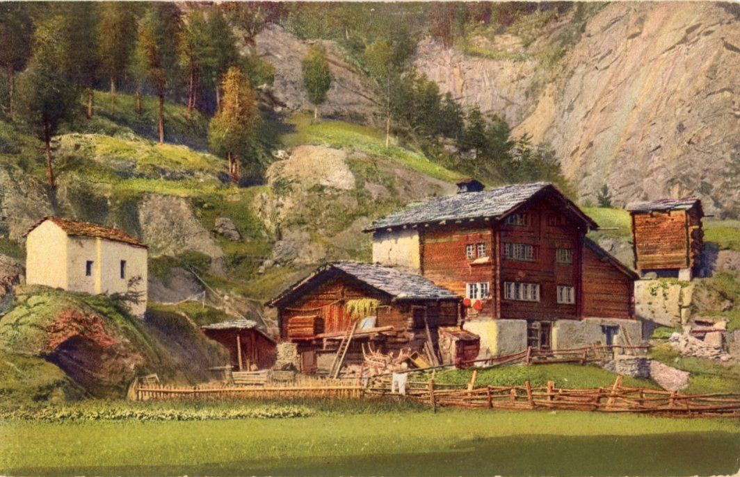 Cartoline postali: Saas Grund  VS     ca. 1938 – Usato da Brig venduto da Valcards54