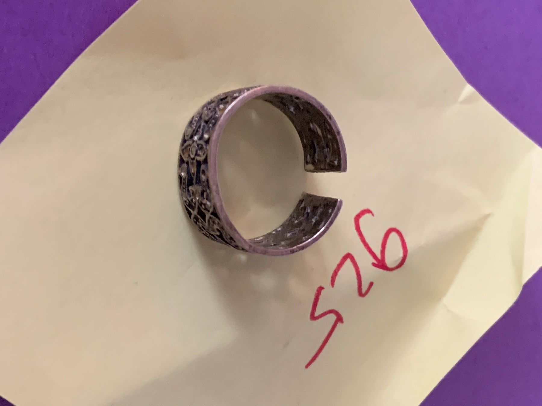 Anelli: Silberring Blumenband (57) – Usato da Dittingen venduto da Bellevista 5