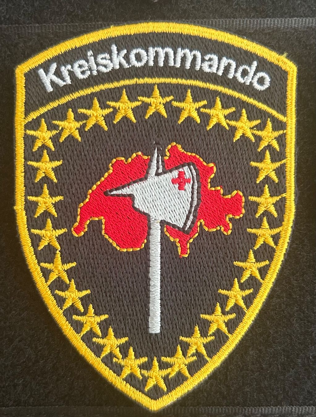 Schweizer Armee Toppe: Patch Kreiskommando Tenue A Schweizer Armee – Usato da Hausen am Albis venduto da MACV62