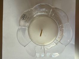 Glasi Hergiswil Kerzenhalter Blume gebraucht Zustand