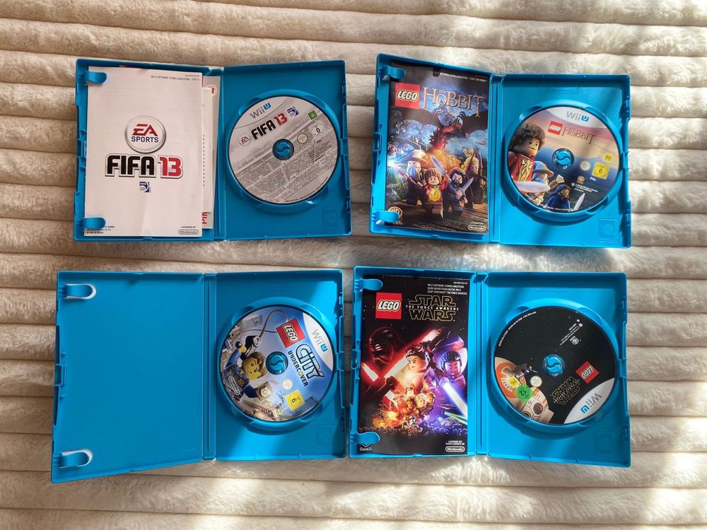 Wii U Set 4 Spiele + 1 Pro Controller mit Ladekabel Kaufen auf Ricardo