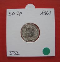 50 Rappen 1967, stempelglanz ( grüne Markierung )