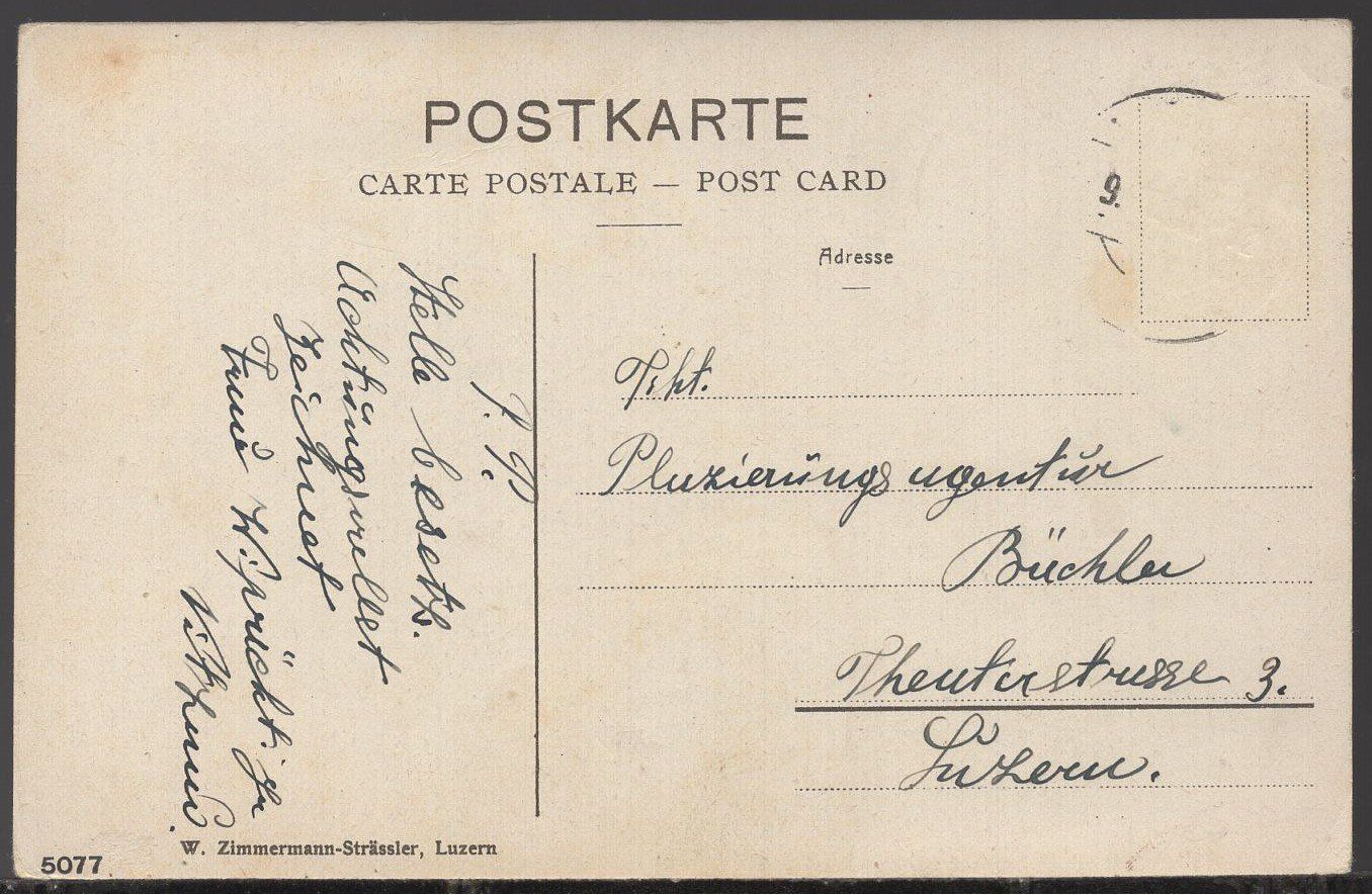 Cartoline postali: Vitznau  und  gir  Alpen – Usato da Aarau venduto da kufi44 1