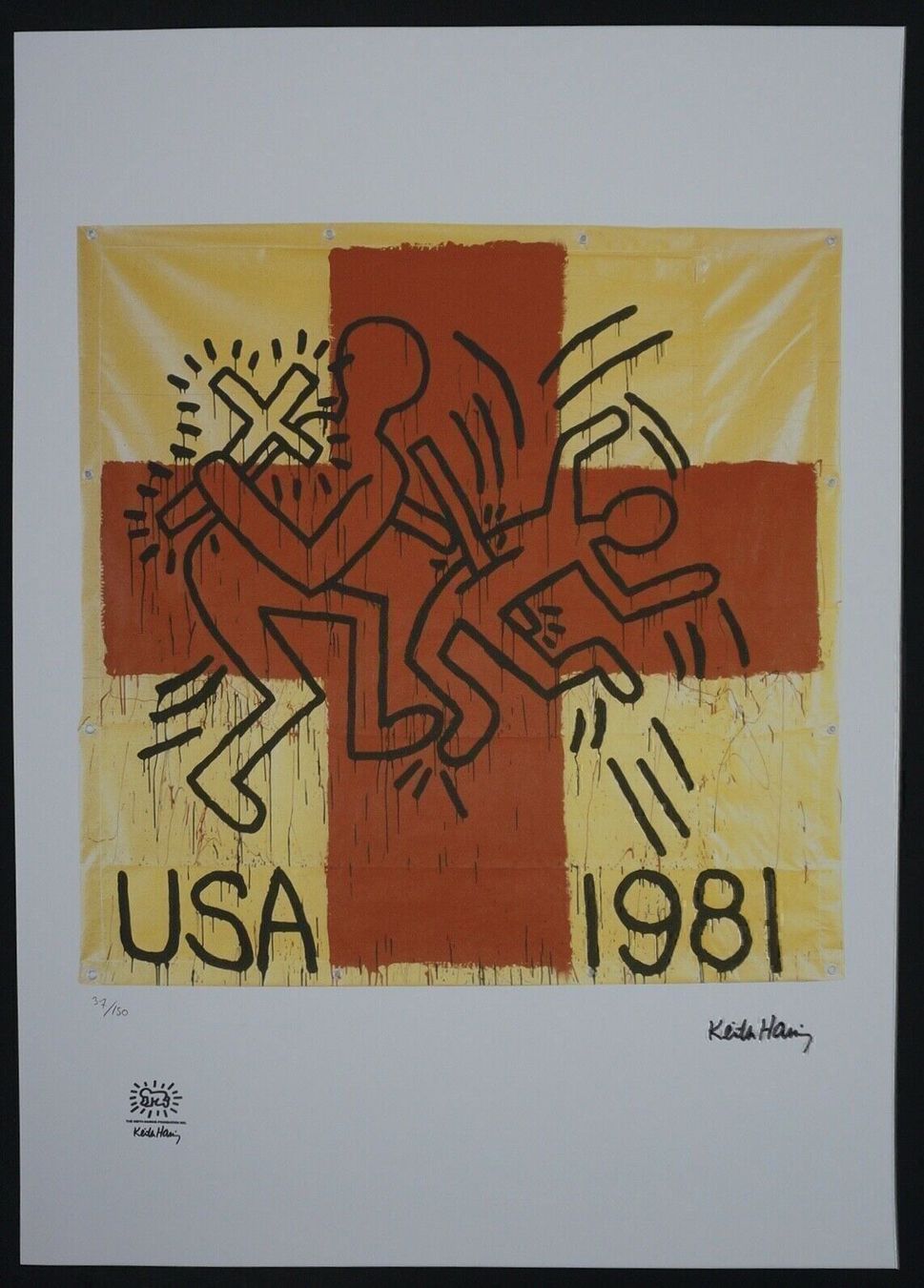 Foto & Immagini: KEITH HARING   HANNUMMERIERT DRUCKSIGNIERT – Usato da Gersau venduto da grafik-kunst