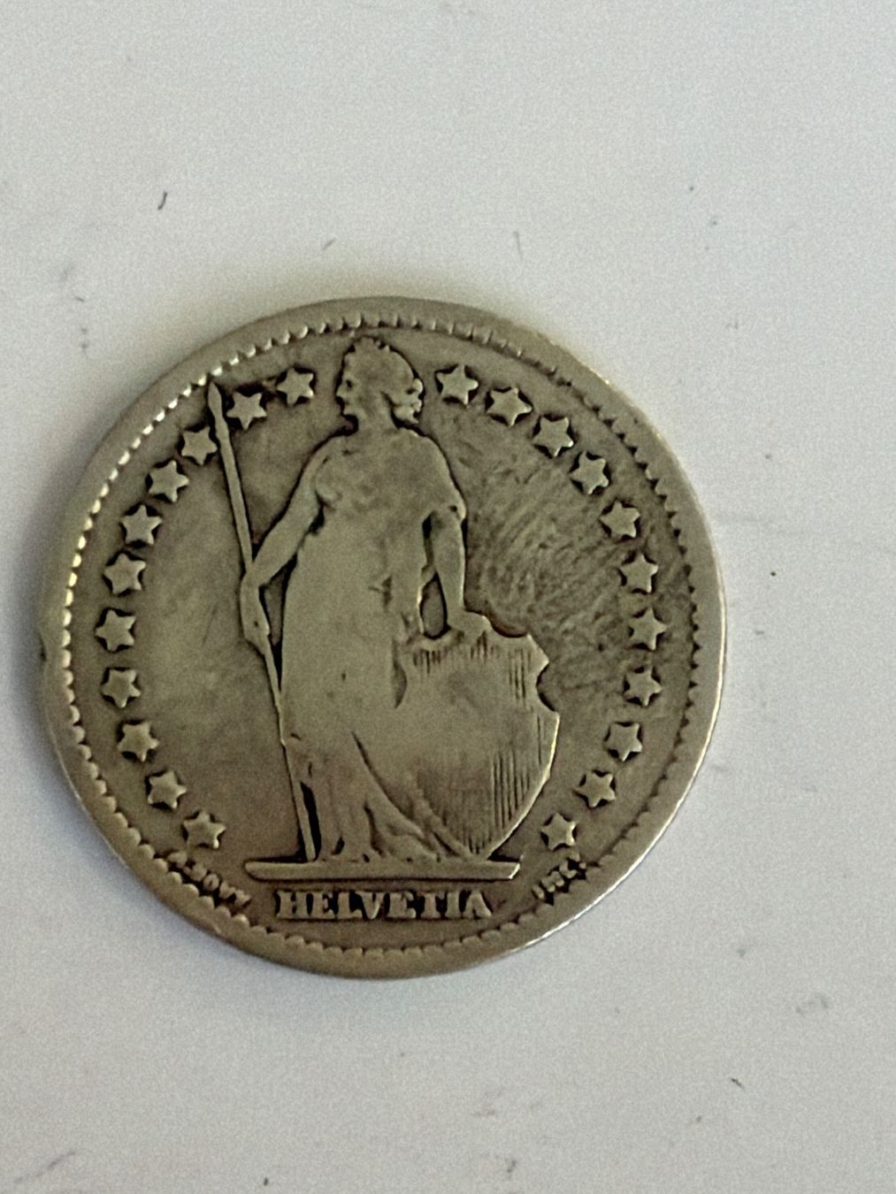 Alle Münzen: 1.- silber 1887 (48) – Gebraucht aus Bonstetten von juliestore 1