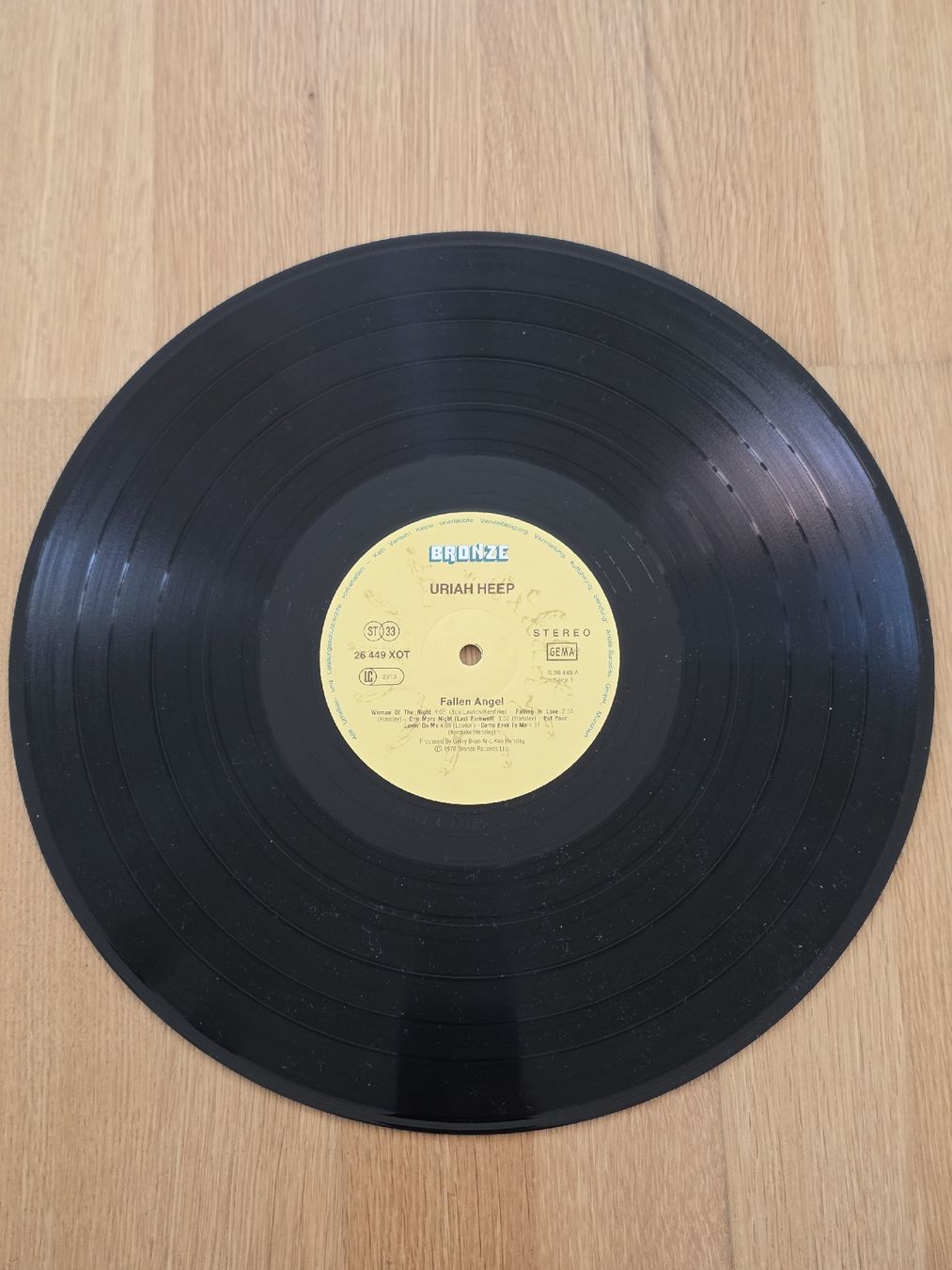 Dischi in vinile: Uriah Heep Fallen Angel Vinyl LP – Usato da Ramsen venduto da Daim8 5