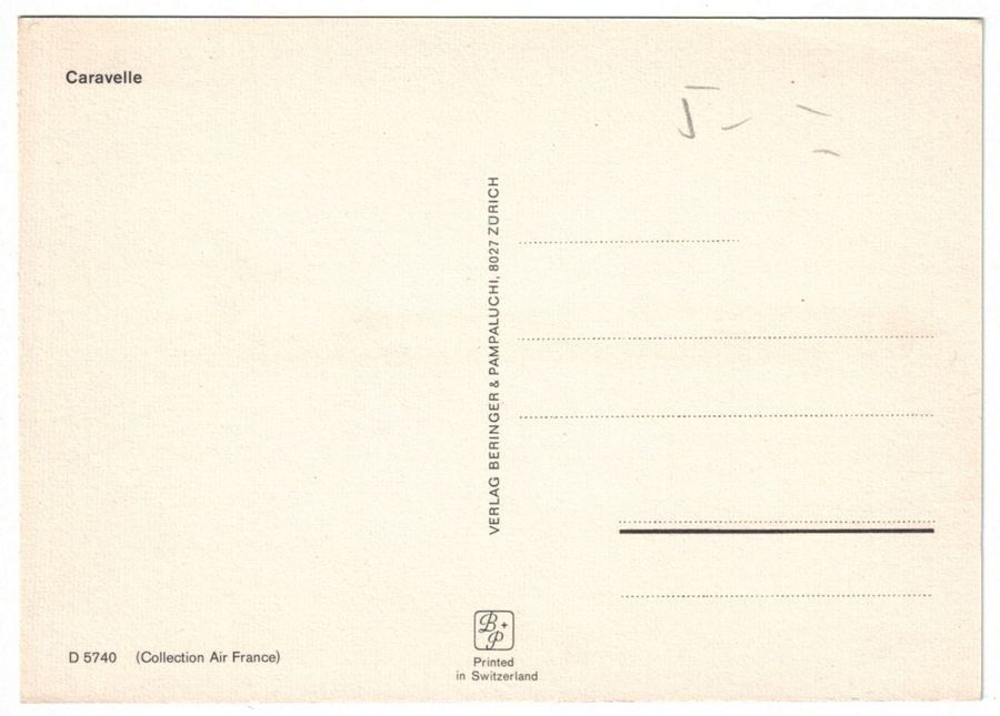 Cartoline postali: Air France Caravelle – Usato da Frauenfeld venduto da POML 1