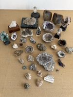 Schöne Sammlung Mineralien, Fossilien, Steine  