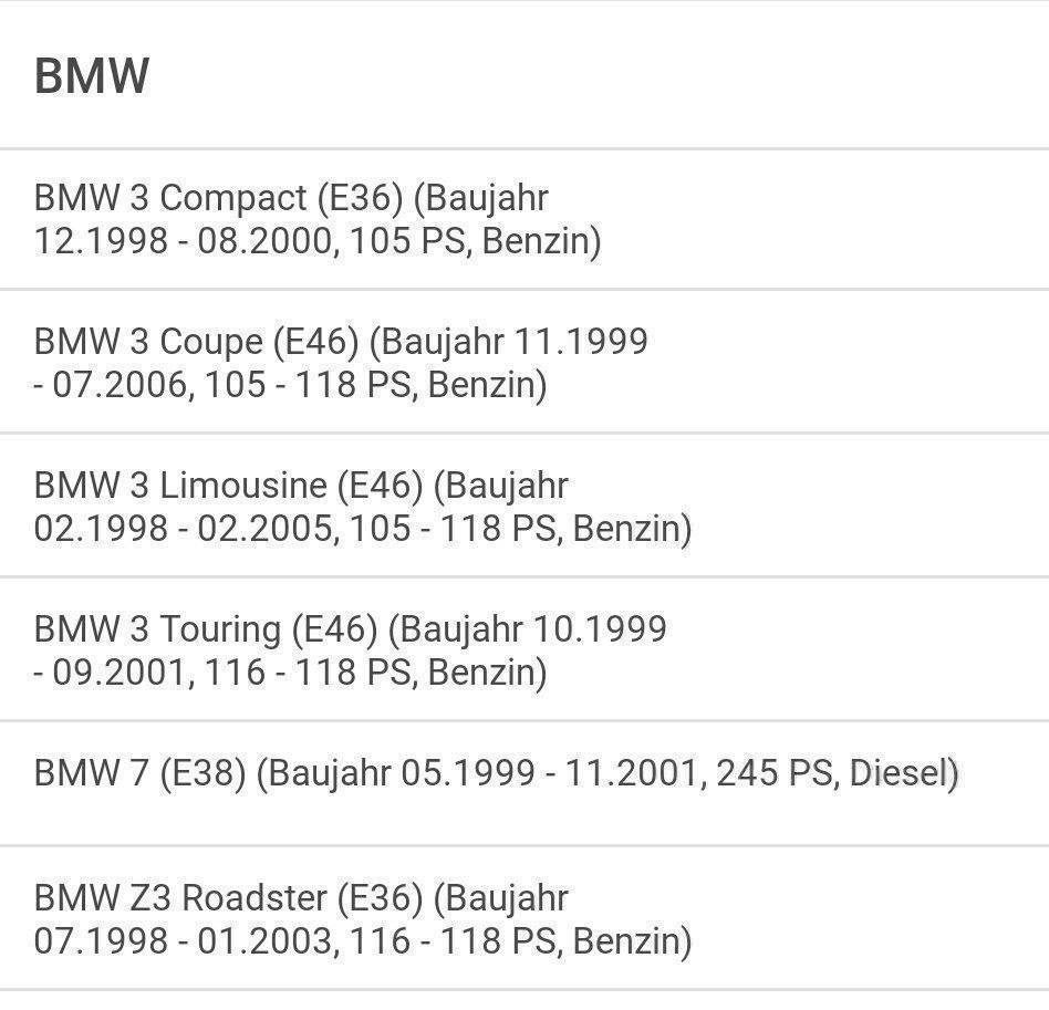BMW Tutti pezzi di ricambio auto: Luftmassenmesser BMW / Bosch 0280217124 – Usato da Schlatt TG venduto da Andis3 4