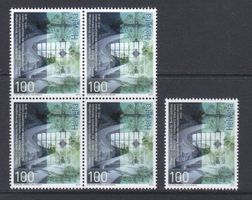 2015  Viererblock+ Einzelmarke  Denkmalpflege  ** Postfrisch