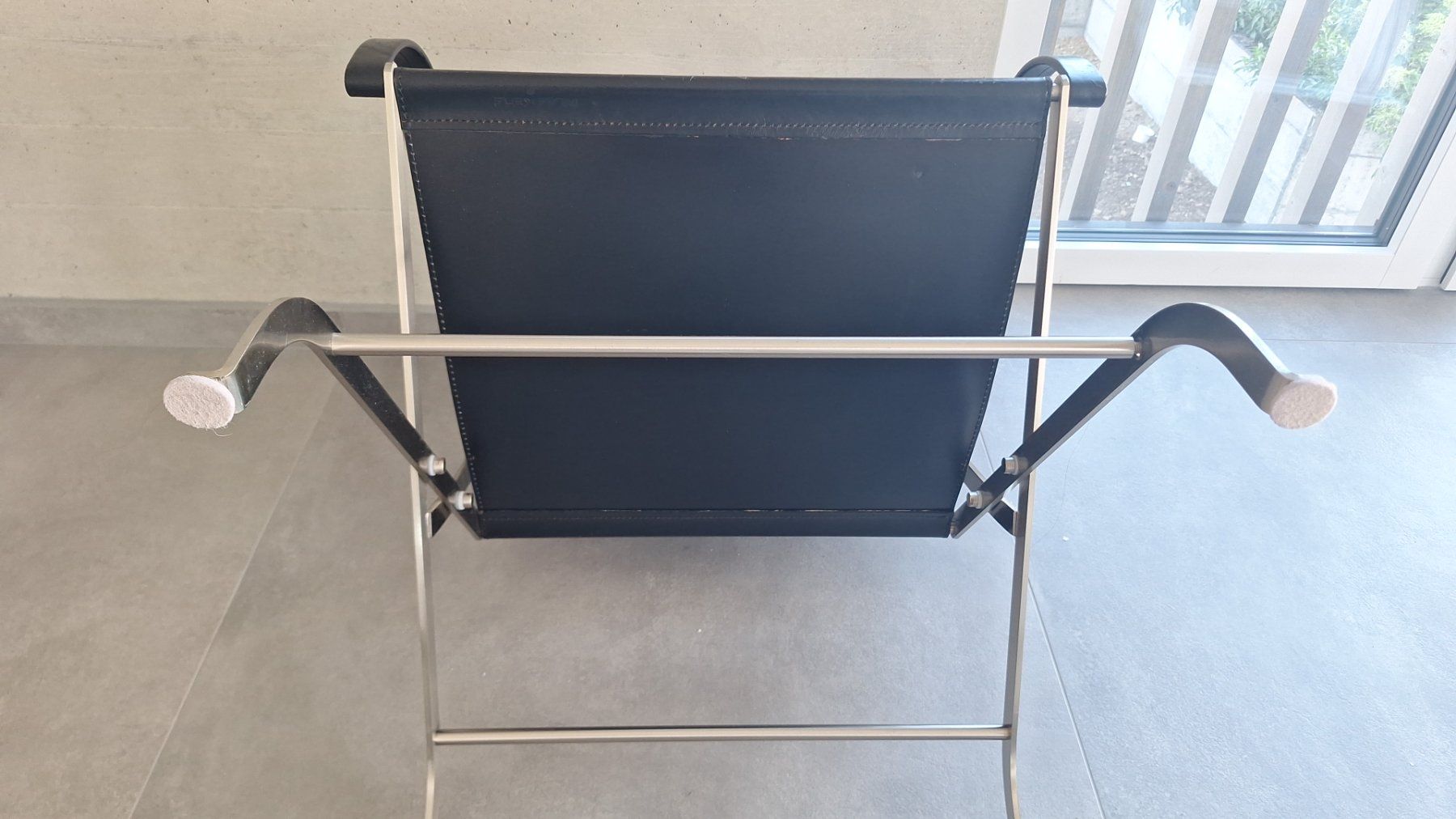 Poltrone: Designerstuhl, Lederstuhl mit Chromstahl – Usato da Gerolfingen venduto da Sinaloa 2
