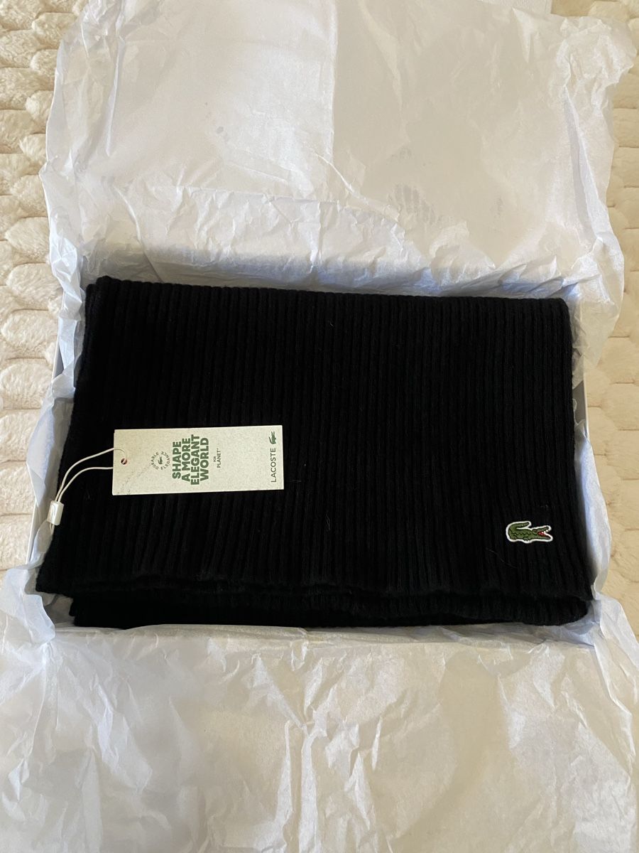 Lacoste Foulards, Tücher & Schals: Écharpe Lacoste, noire - NEW – Neu und originalverpackt aus Corsier GE von tanamera 5
