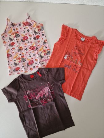 3 süsse Shirts Gr. 116/122 , Esprit, St.Oliver, mini Stars