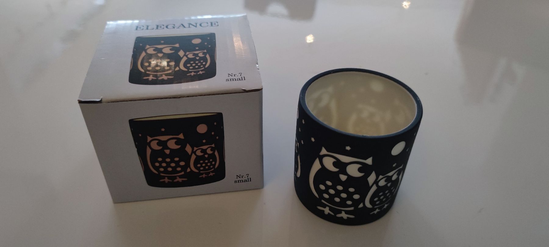 Tutte le decorazioni: Eulen-Teelicht, Elegance Nr. 7, neuwertig – Usato da Stäfa venduto da Rampensau