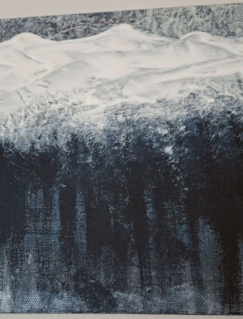 Dipinti: Winterlandschaft  Gemälde  Handgemalt 20×80 – Nuovo (secondo la descrizione) da Riehen venduto da Steinbock1970 3