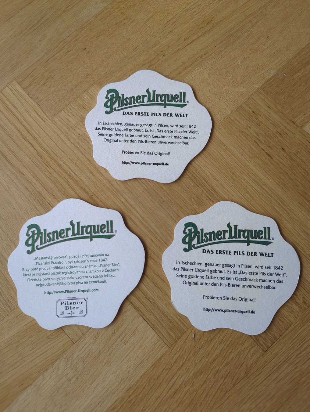 Sottobicchieri: 3 Pilsner Urquell Bierdeckel – Usato da Muraz (Collombey) venduto da cdo_pss9 1