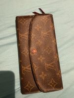 Louis Vuitton Geldbörse Monogram Canvas braun rot