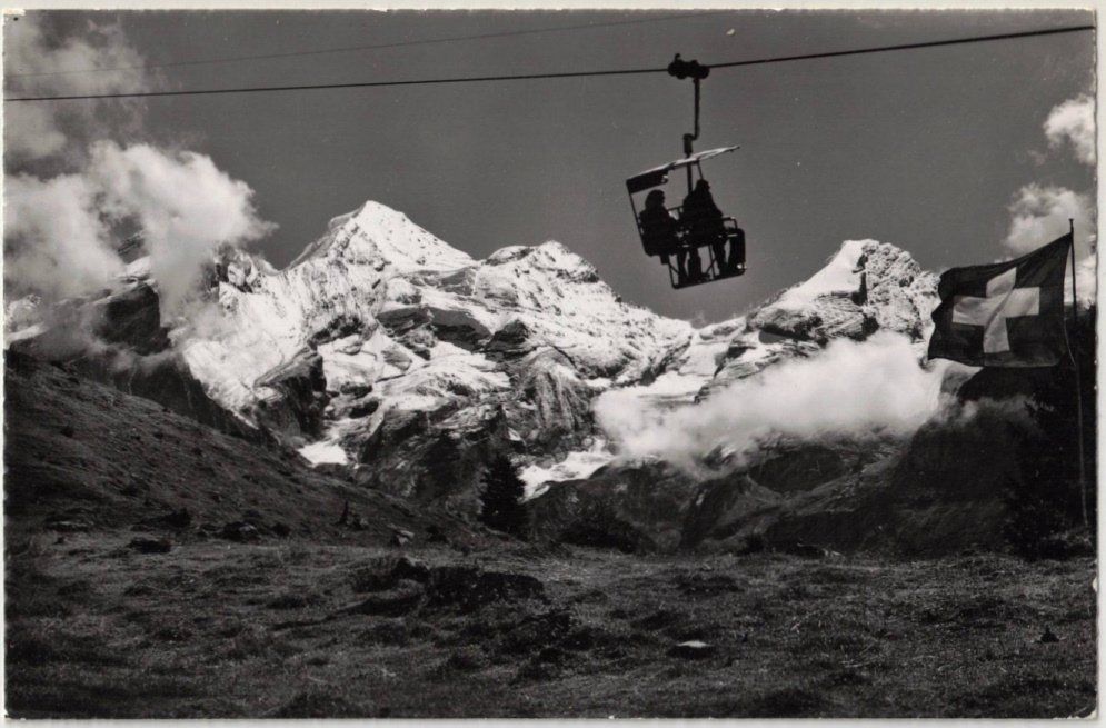 Cartoline postali: Kandersteg - Sessellift Oeschinen – Usato da Binningen venduto da Mountainrider