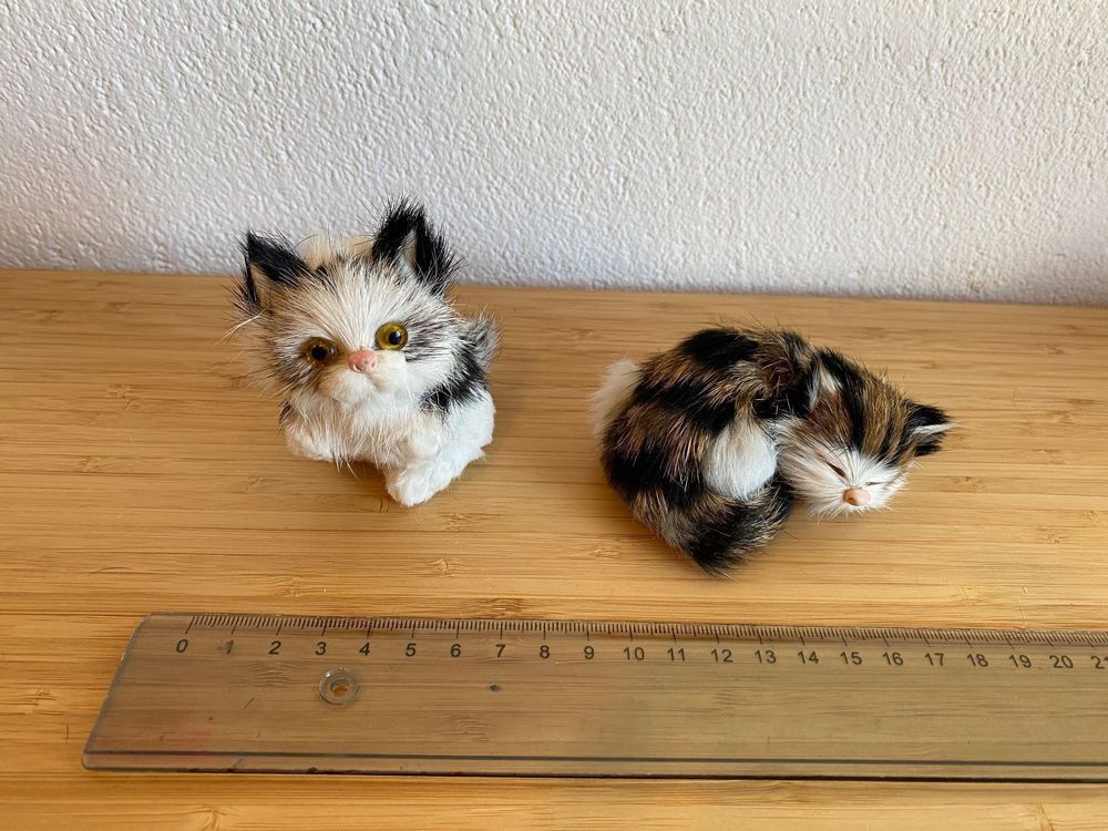 9 Stück Katzenfiguren-Set – Bunt, Aus PVC, Ca. 4 X 4,6 Cm, Für Deko, Lernspielzeug Oder Sammler