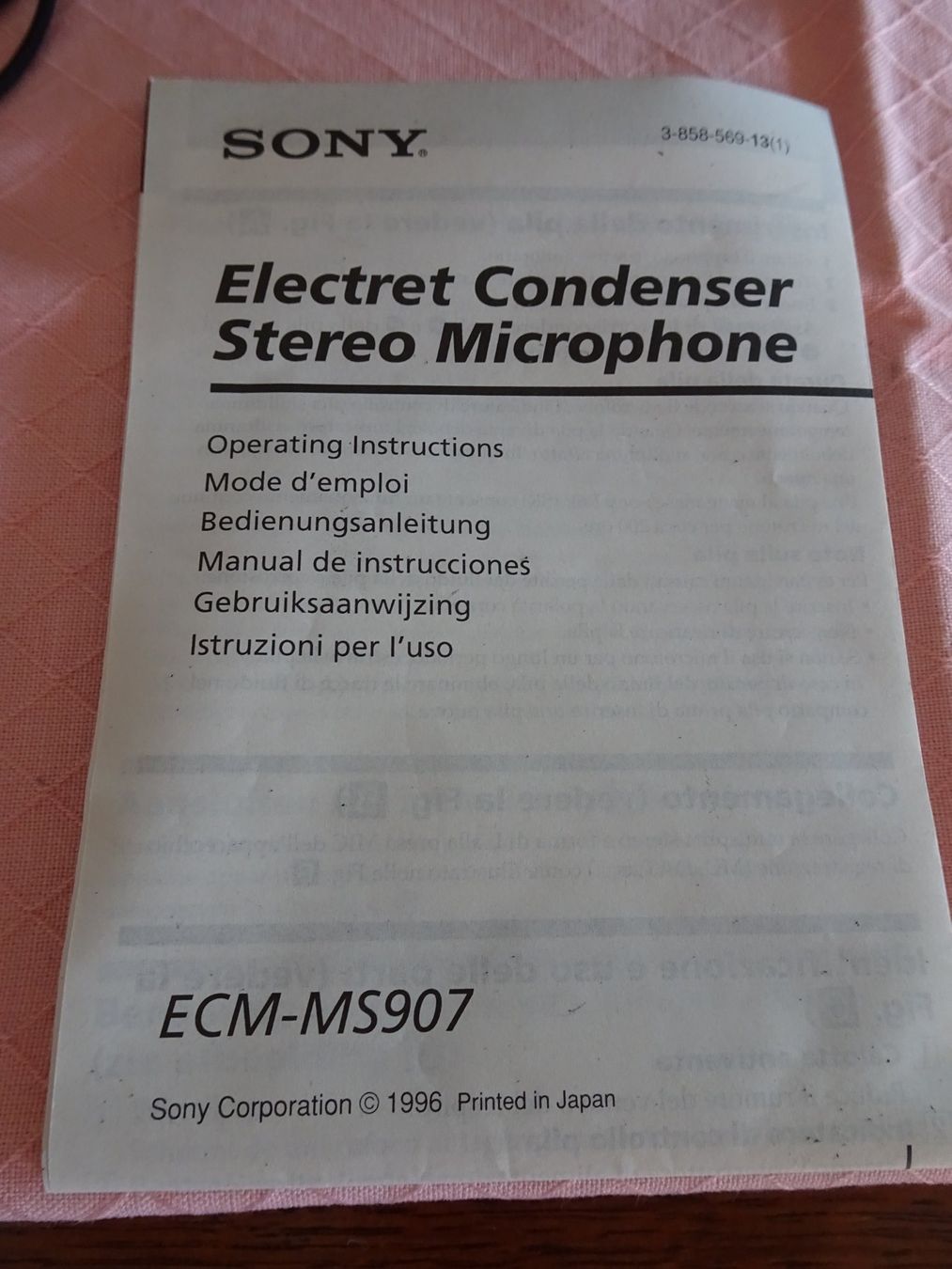 Sony Microphones: Stereo Mikrofon – D'occasion à Oberwangen b. Bern par est_d8gf 2