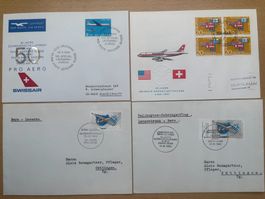 Kleines Lot Flugpost / Ballonkarte