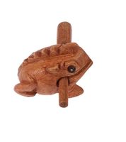 Instrument Glücksbringer Frosch Holz