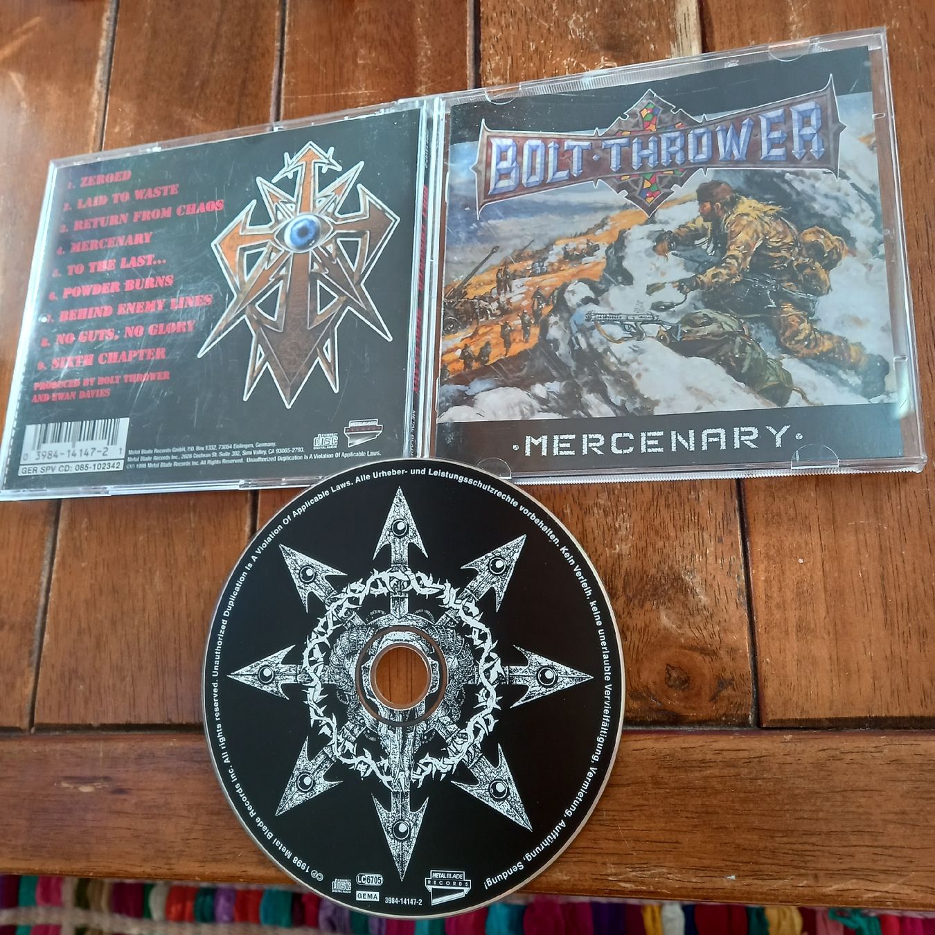CD: Bolt Thrower- mercenary – Usato da St-Cergue venduto da VeganWarrior