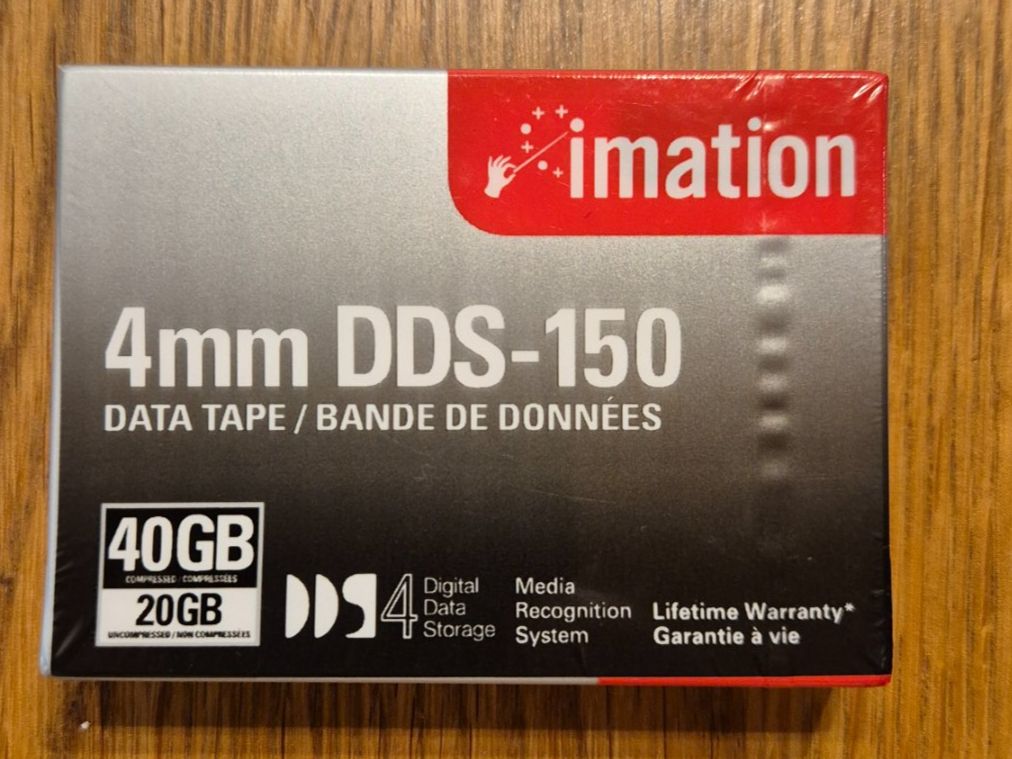 Dischi rigidi: Imation DDS-150, DDS-4 R/W BandDatenkassette, 2GB 40GB – Nuovo e nell'imballaggio originale da Winkel venduto da Heuresis