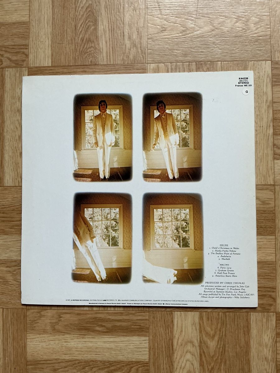 Dischi in vinile: John Cale / Paris 1919 - ex. Velvet Underground – Nuovo (secondo la descrizione) da Kreuzlingen venduto da Schuggerman 1