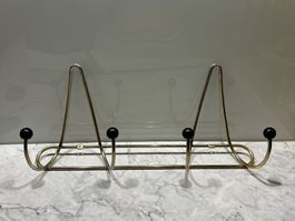 Vintage Wandgarderobe Metall Mid-Century Modern Design