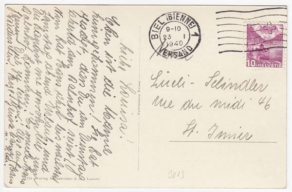 Cartoline postali: AK Gurten Kulm - Gurtenbahn 1940 – Usato da Kirchberg BE venduto da Mgh 2