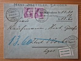 CH-Nachnahme Brief aus 1908 Zustand gemäss Bilder