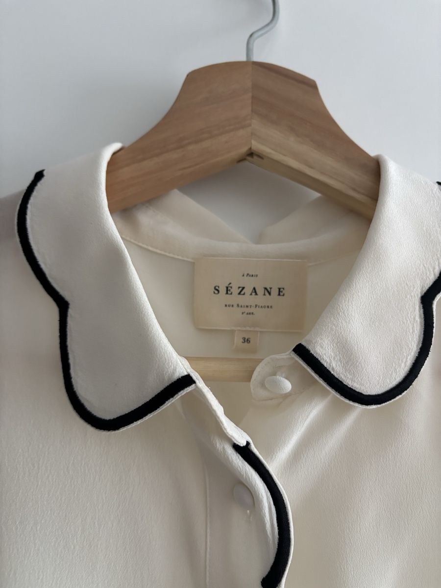 Sezane Blusen: 🐚🖤 Sézane Bluse  – Gebraucht aus Stettfurt von rebella 1