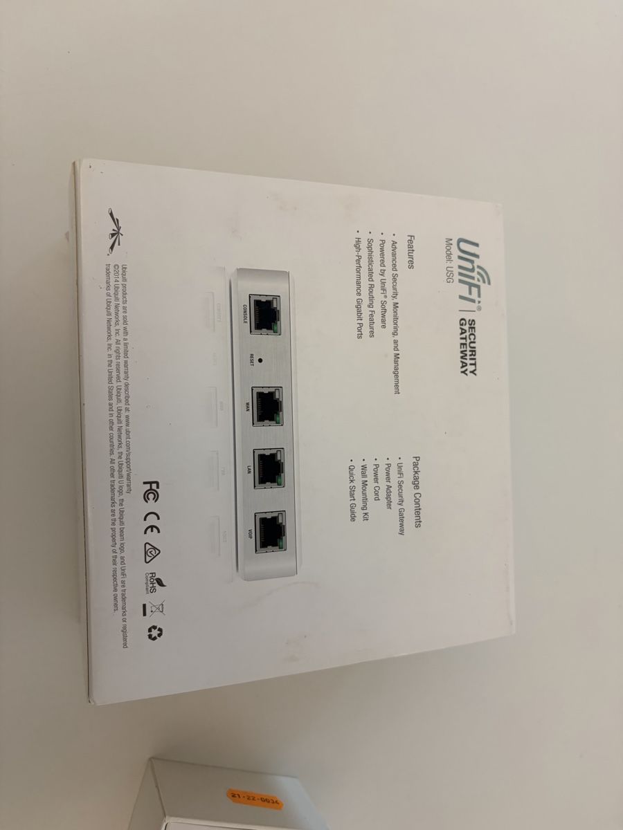 Firewall: Ubiquiti UniFi Security Gateway USG Cloud Key – Gebraucht aus Herrliberg von Julianopie 1