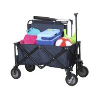 Handwagen klappbar mit Bremse (Blau)
